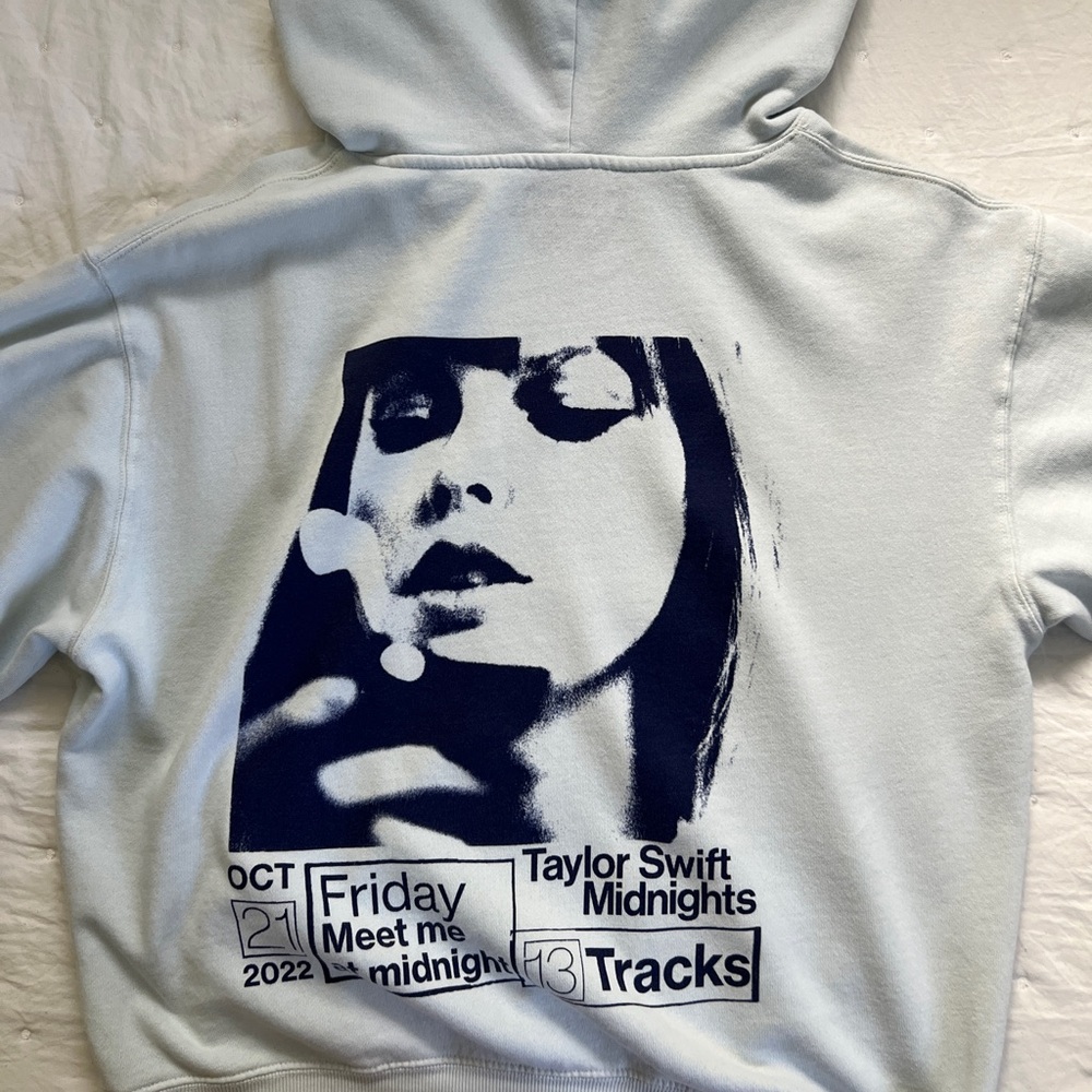 Taylor Swift Midnights Hoodie - Soft Blue